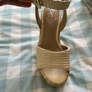 Sam Edelman Tan Espadrille Wedges